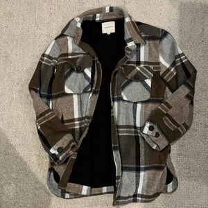Thread & Supply Lined Plaid Shacket
